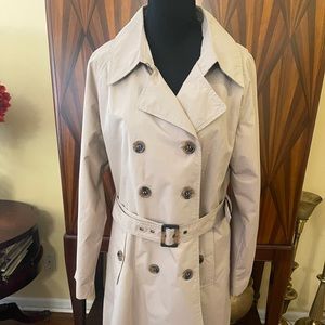 Ted Lapidus BNX Beige Double Breasted Trench Coat  EUC - XL